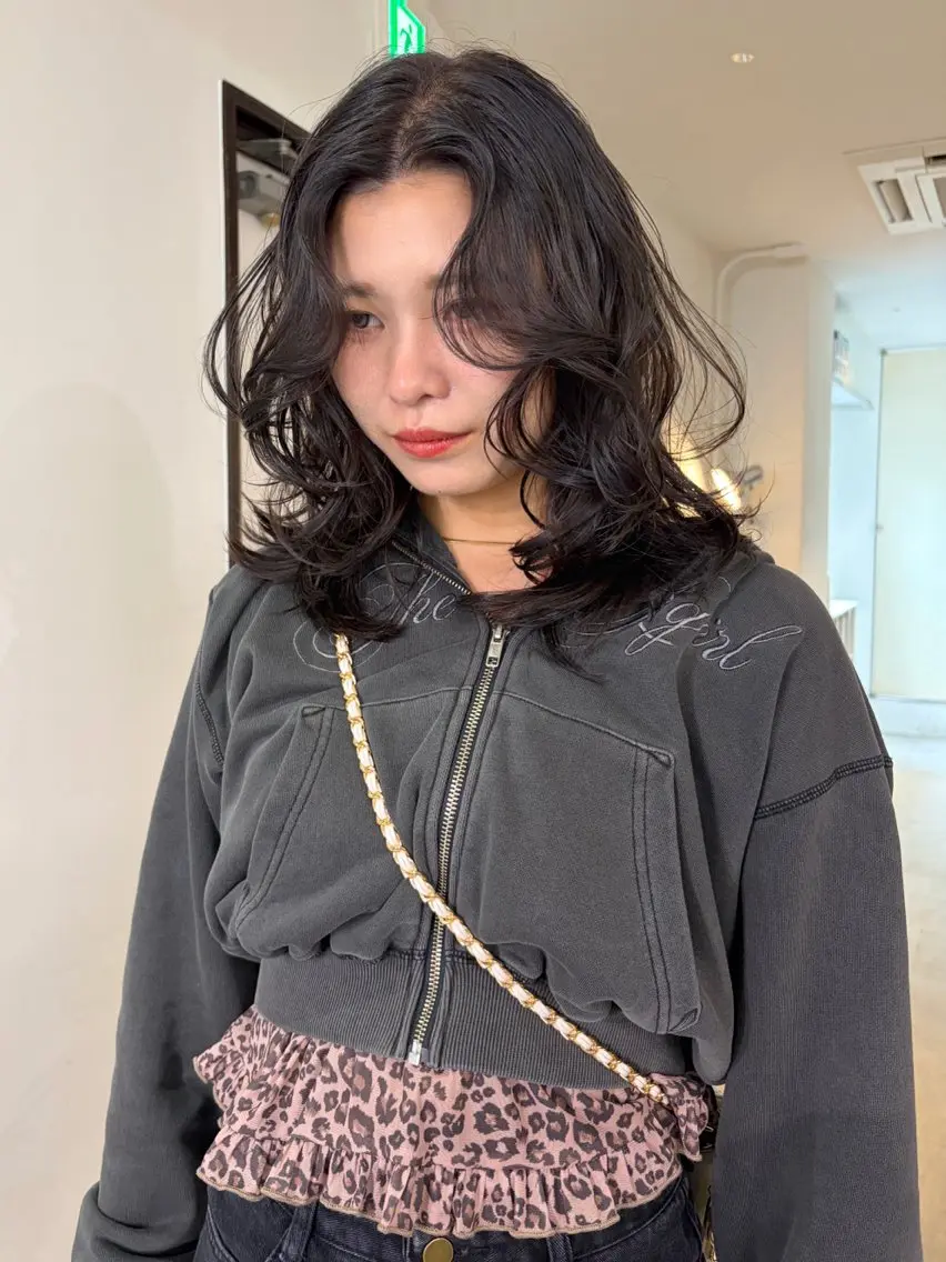 ミディアム カラー ブリーチ 透明感カラー ダブルカラー ブリーチなしカラー カット ヘアカラー mizuki/ピンク ベージュ.レイヤーのヘアスタイル