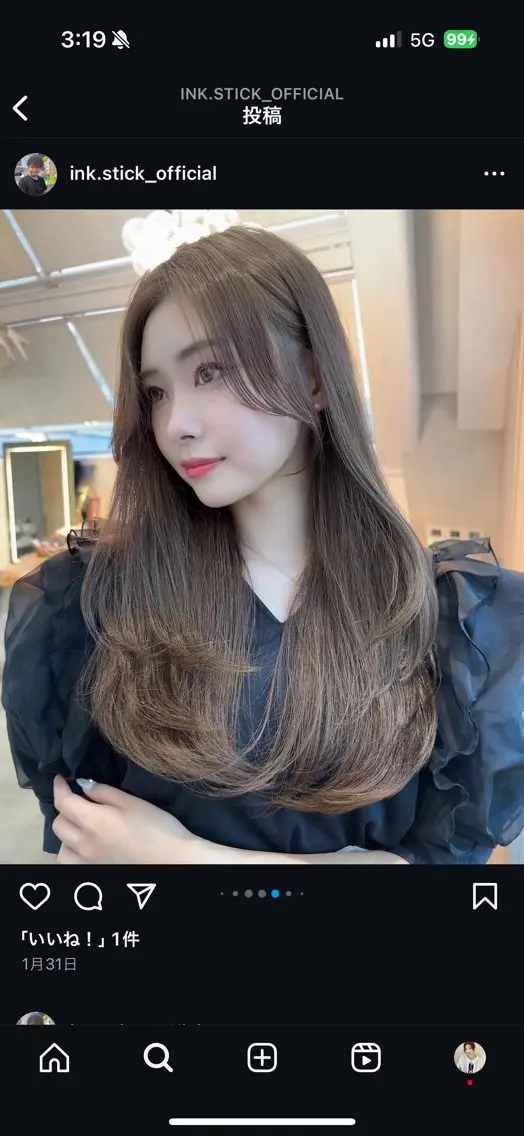 ロング カラー カット ヘアカラー トリートメント レイヤーカット/髪質 改善/矯正🤍吉田のヘアスタイル