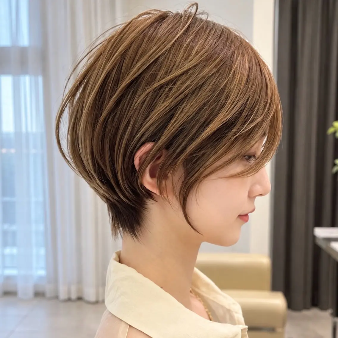 ショート 🍯無料の小顔 ショート/みゆ🍯のヘアスタイル