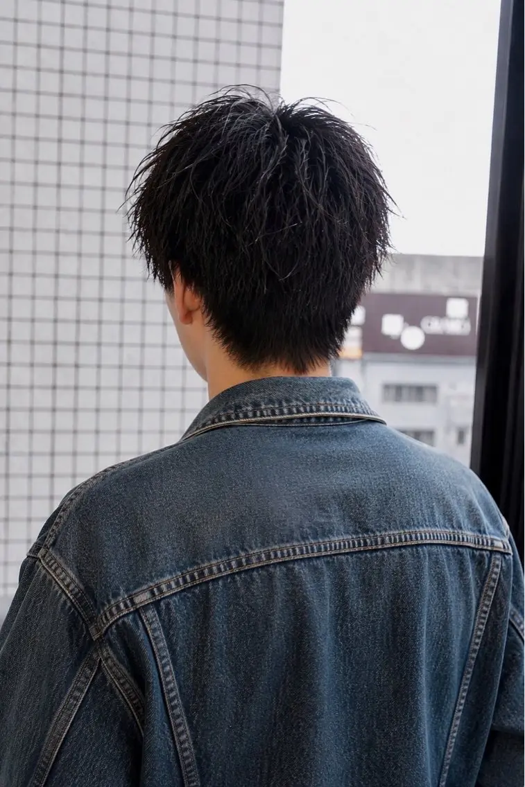 ショート パーマ メンズ カット パーマ matsui ／ anheloのヘアスタイル