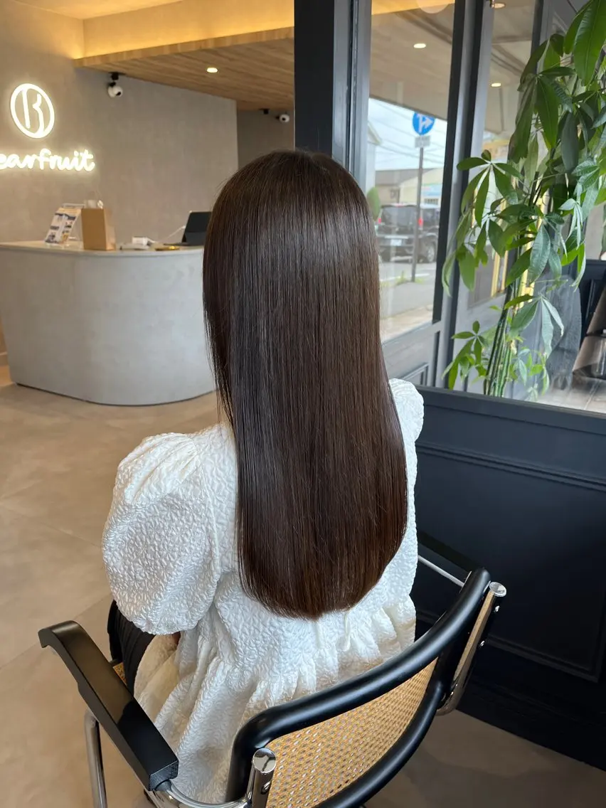 カラー ヘアカラー トリートメント 透明感カラー🪽/ 個室スパ🫧/はるかのヘアスタイル