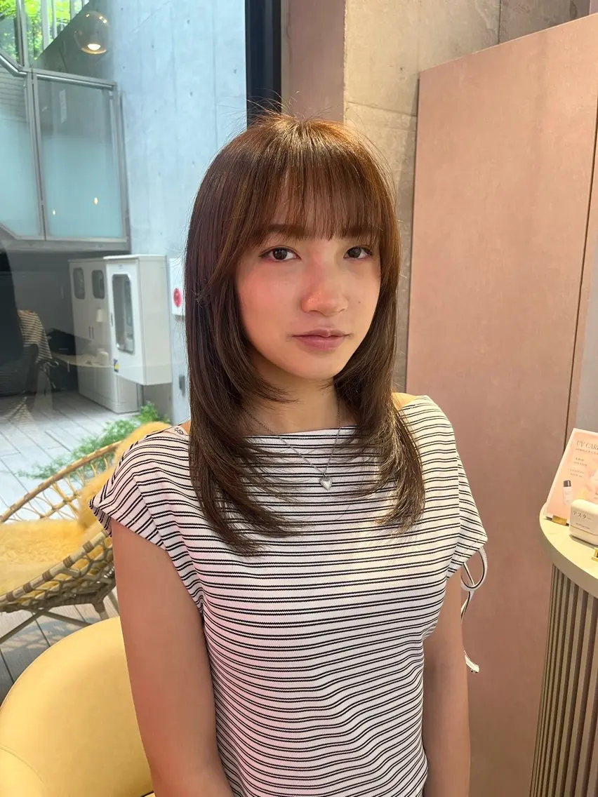 カラー ヘアカラー カラーモデル 募集🤍ྀི麗央のヘアスタイル