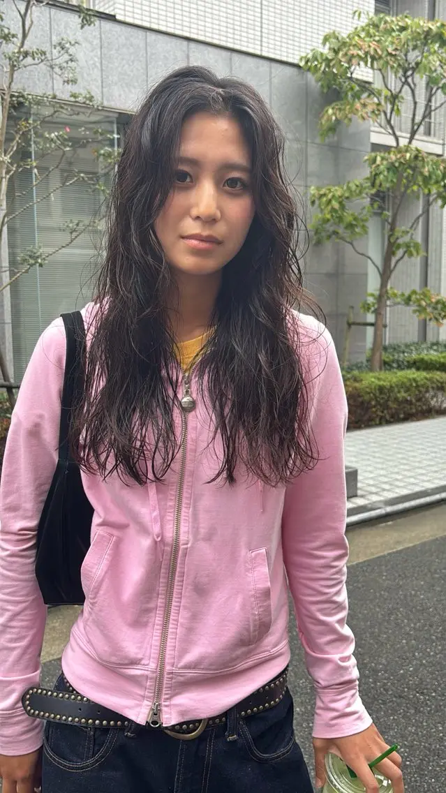 ロング パーマ i'll 未空のヘアスタイル