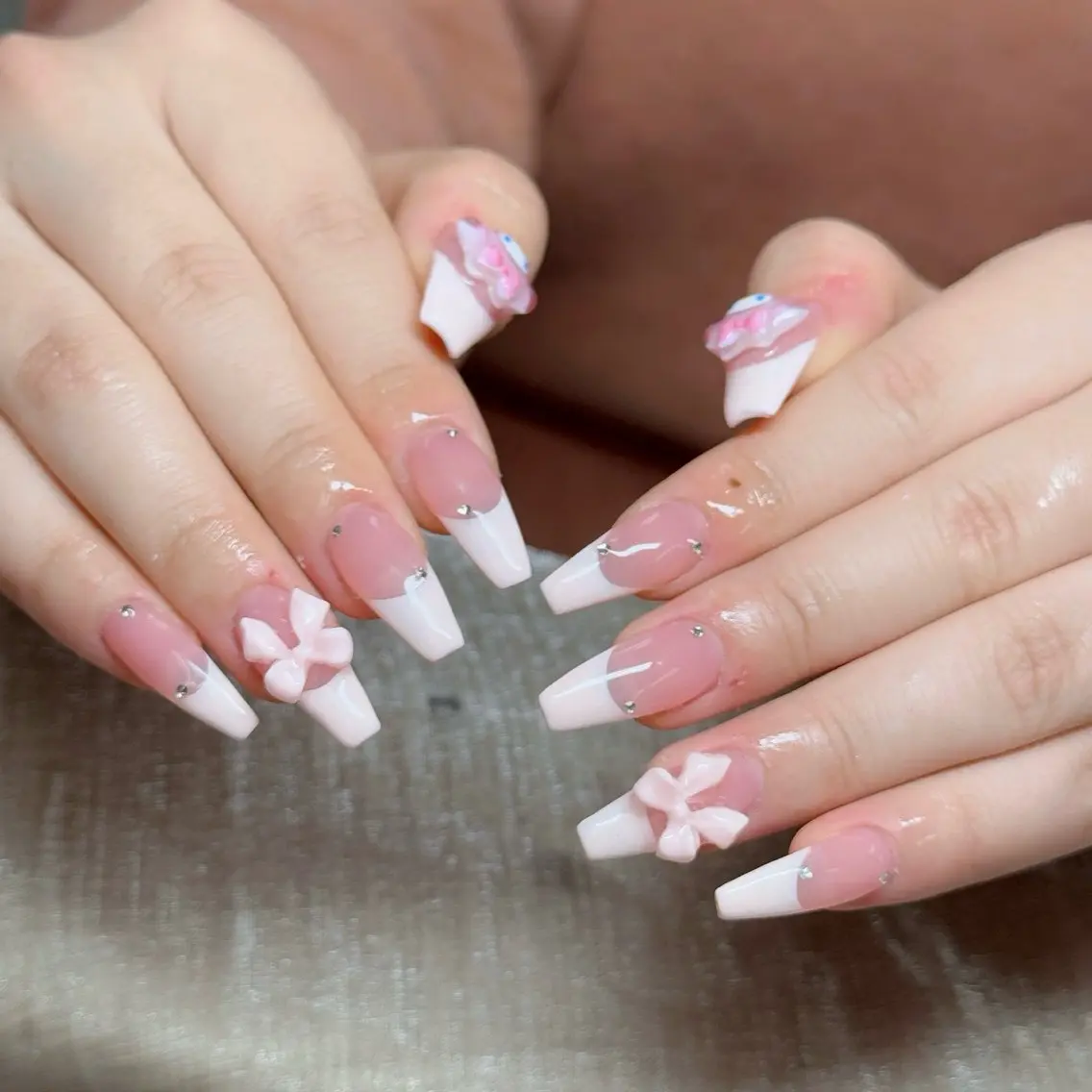 ［チップ長さ出し10本］フレンチネイル💅の写真