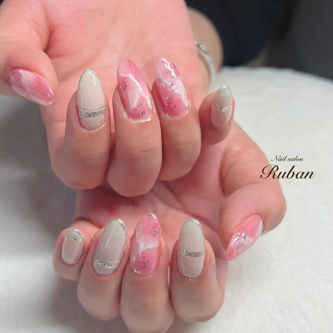 ネイル 大理石ネイル(マーブル) Nail salon Rubanのネイルデザイン