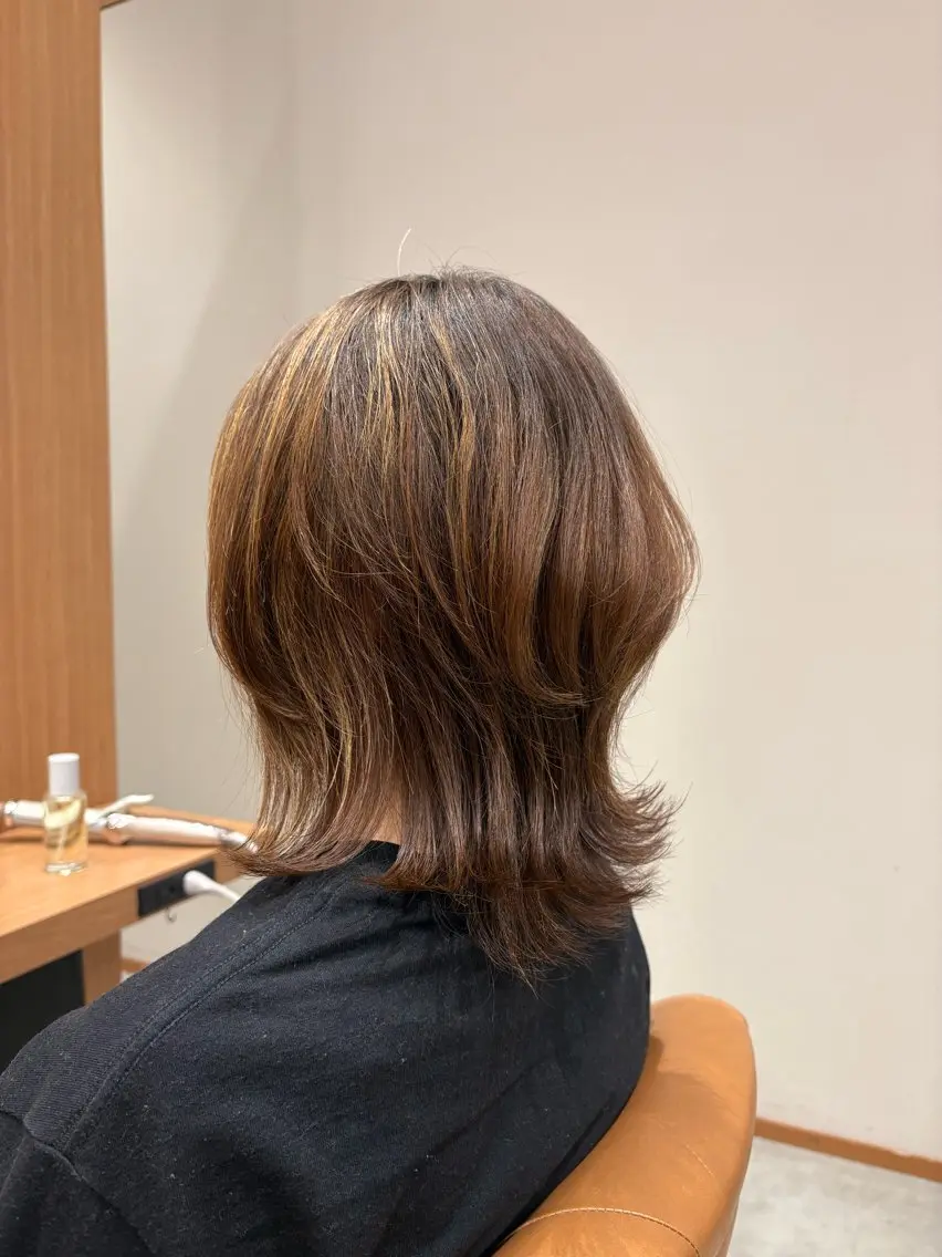 ミディアム カット 萩野谷 佑太のヘアスタイル