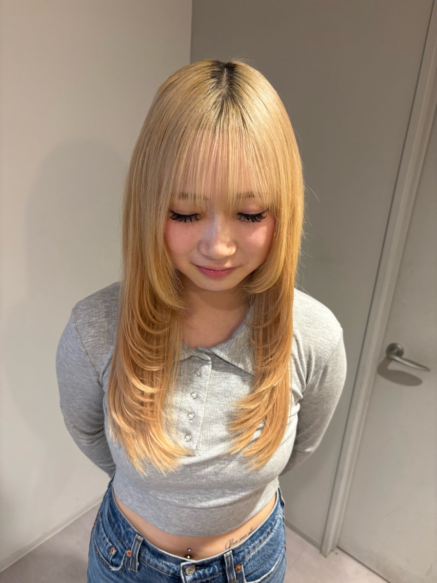 ロング 藤田 小波のヘアスタイル