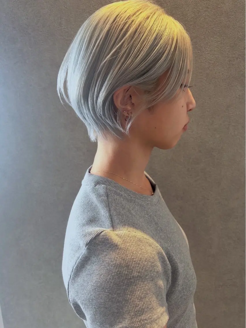 ショート 透明感カラー/ボブ 高野菜瑠のヘアスタイル
