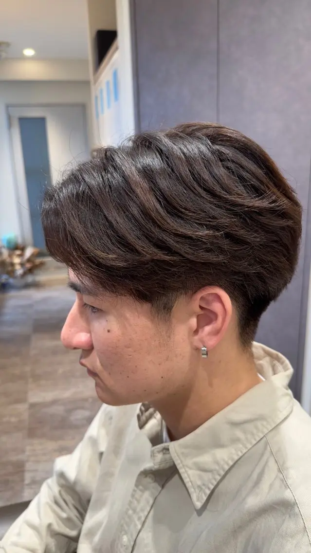 ショート パーマ メンズ 【メンズパーマ】比嘉 啓人のヘアスタイル