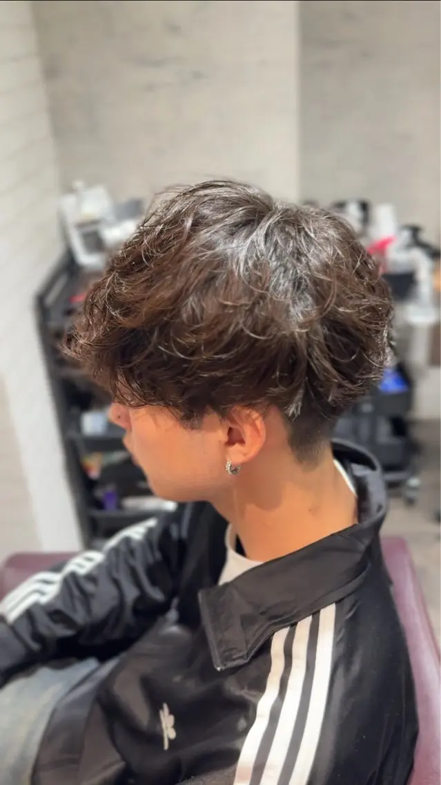 パーマ メンズ カット パーマ Afinar  乃空 メンズ特化促進中！のヘアスタイル