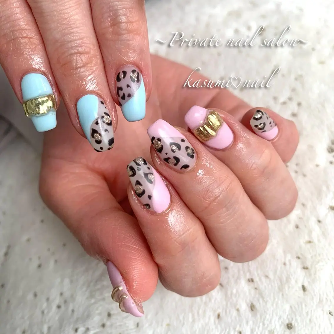 ネイル アートネイル ラメ(グリッター) マグネットネイル ミラーネイル 持ち込み KASUMI♡ Nailのネイルデザイン