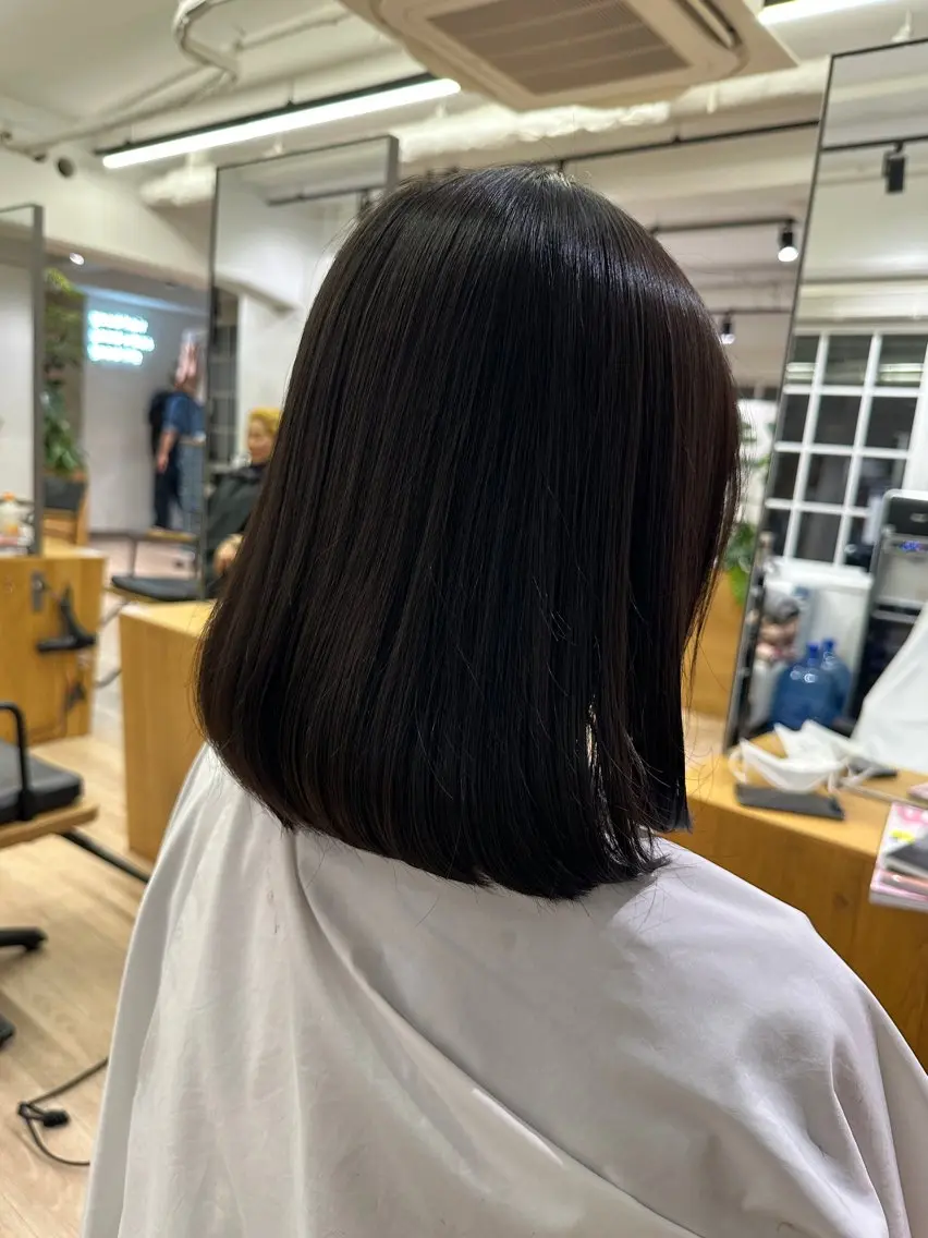 ショート 切りっぱなし/髪質 改善矯正/さやか🫧のヘアスタイル