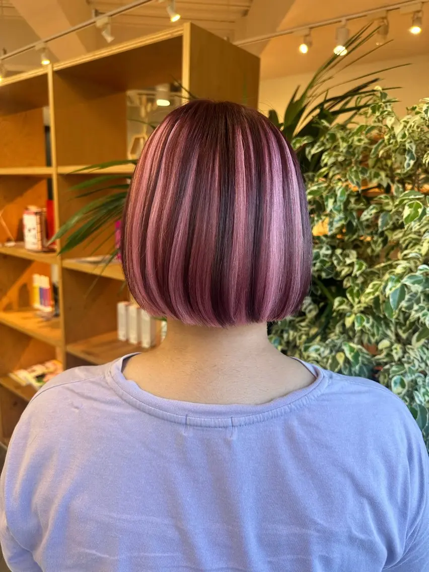 カラー ブラウンカラー ピンクカラー ヘアカラー ブリーチカラー/ わきたちえ🌻のヘアスタイル