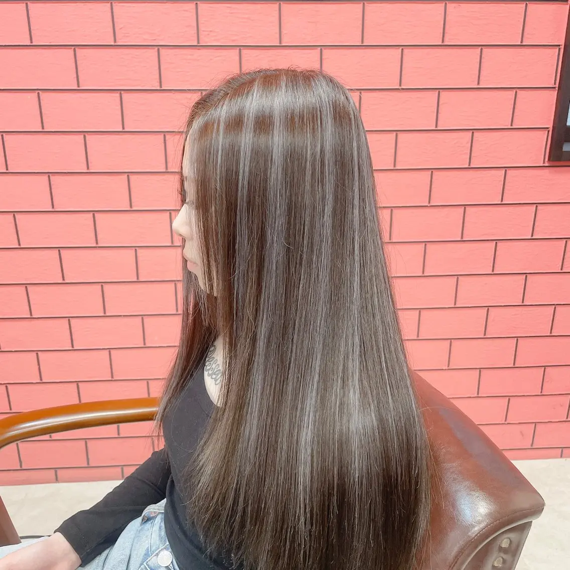 ロング カラー アッシュ バレイヤージュ ブリーチ ケアブリーチ ダブルカラー ヘアカラー トリートメント ブリーチの神 KYONのその他イメージ
