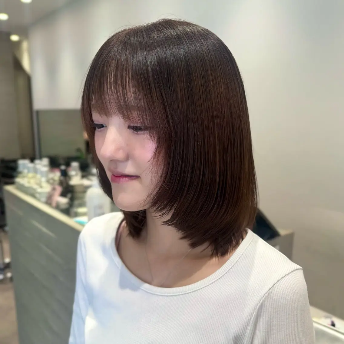 ミディアム ミディアムレイヤー レイヤーカット NATSUNO ✮のヘアスタイル