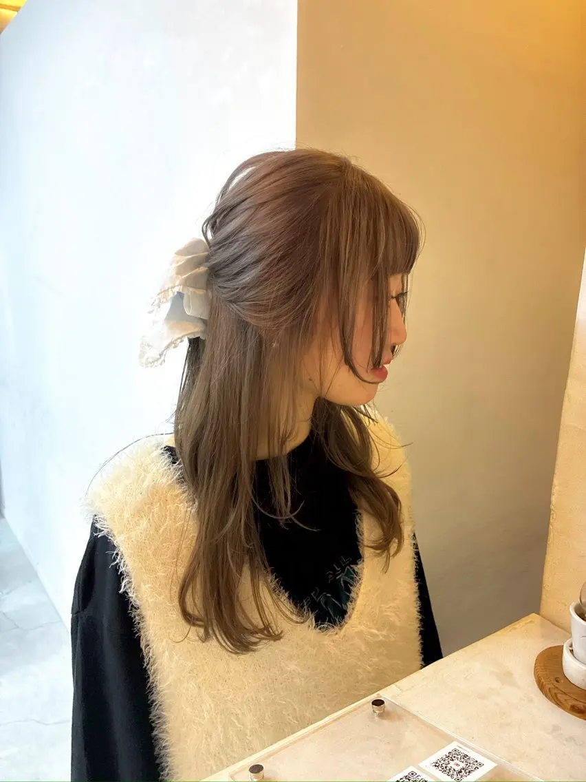 カラー ヘアカラー ヘアセット ヘルシー×フェミニン 天神naho🧦のヘアスタイル