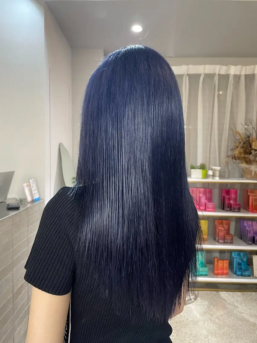カラー ラベンダーカラー cipre 桃和のヘアスタイル