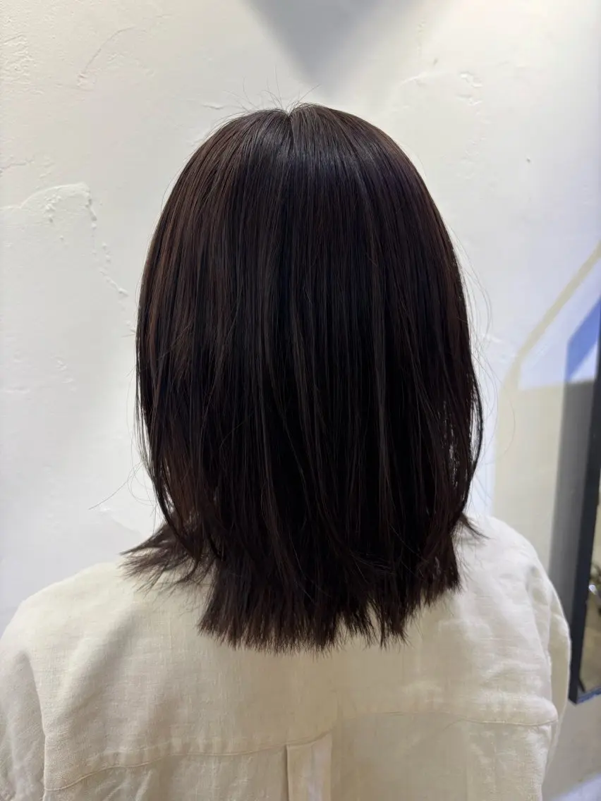 ミディアム カラー ヘアカラー トリートメント 長谷川 澄のヘアスタイル