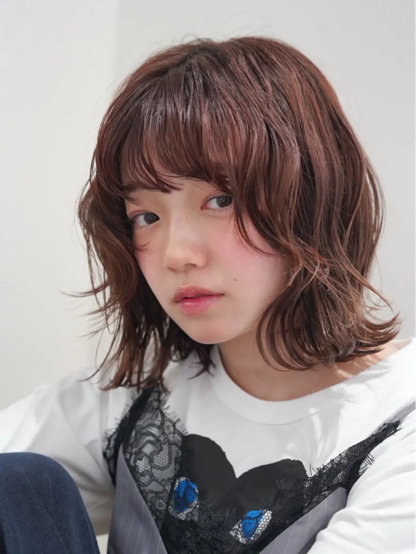 ショート レイヤー/透明感 カラー🍀そら🪽のヘアスタイル
