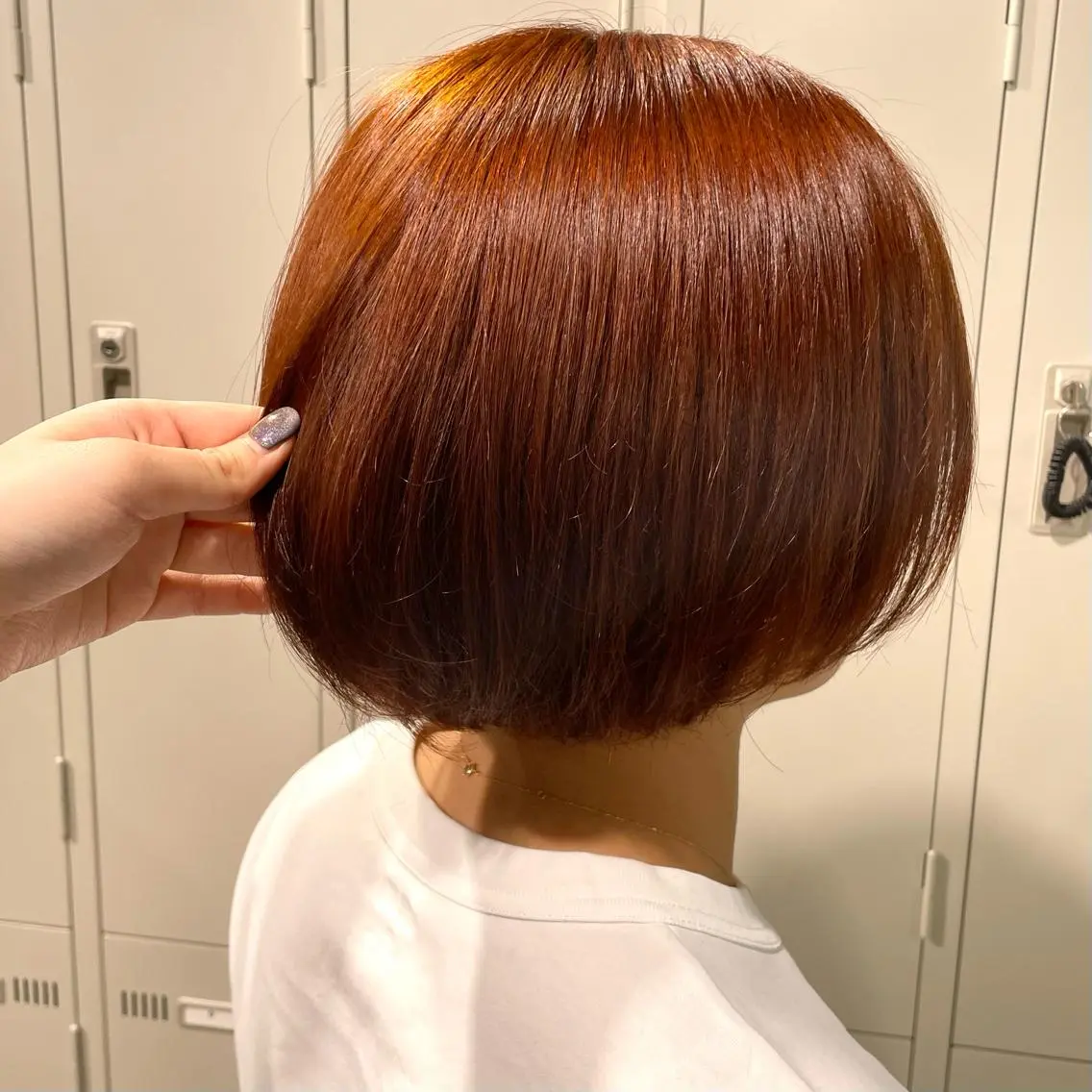 セミロング カラー 表参道♡暗髪♡ 艶カラー♡アユミのヘアスタイル