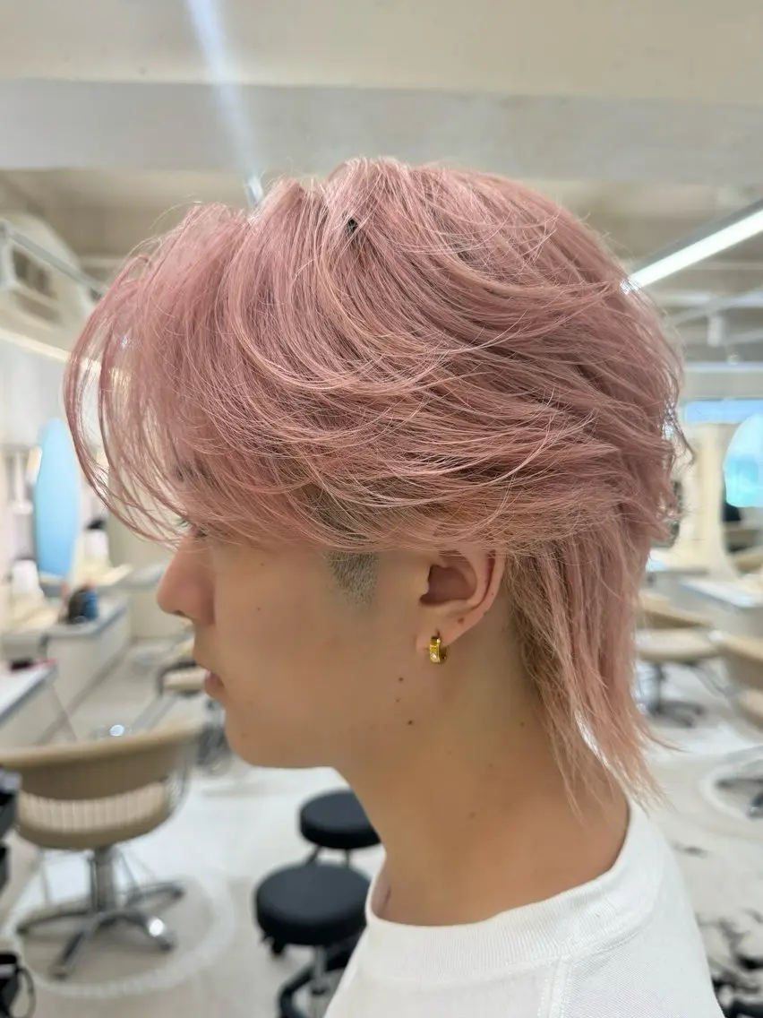 ショート パーマ メンズ センターパート メンズパーマ ニュアンスパーマ 横浜/レイヤー/ カネコのヘアスタイル