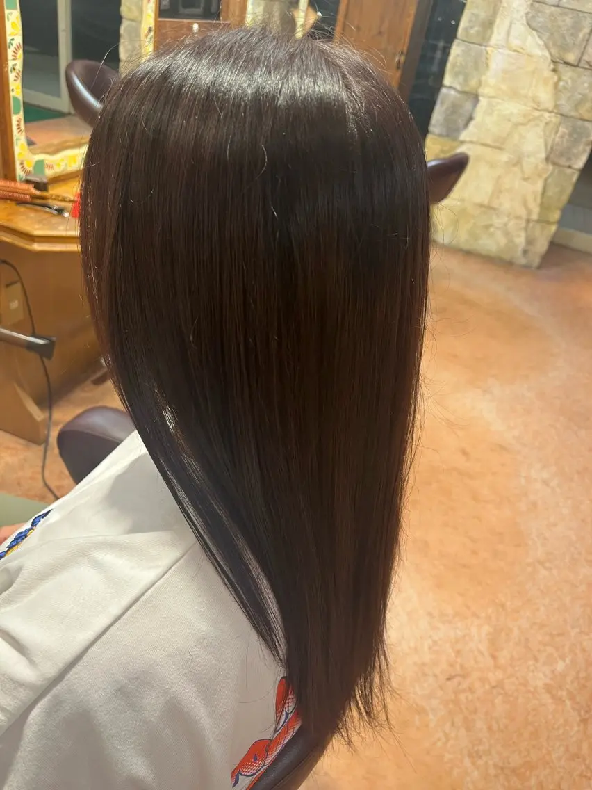 カラー 透明感カラー 在原 和佳のヘアスタイル