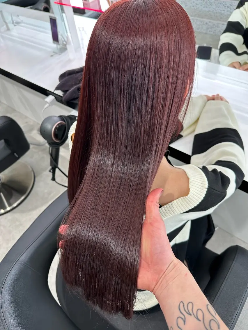 セミロング カラー カット ヘアカラー 透明感・トレンドヘア 🫧齋藤拓未🫧のヘアスタイル