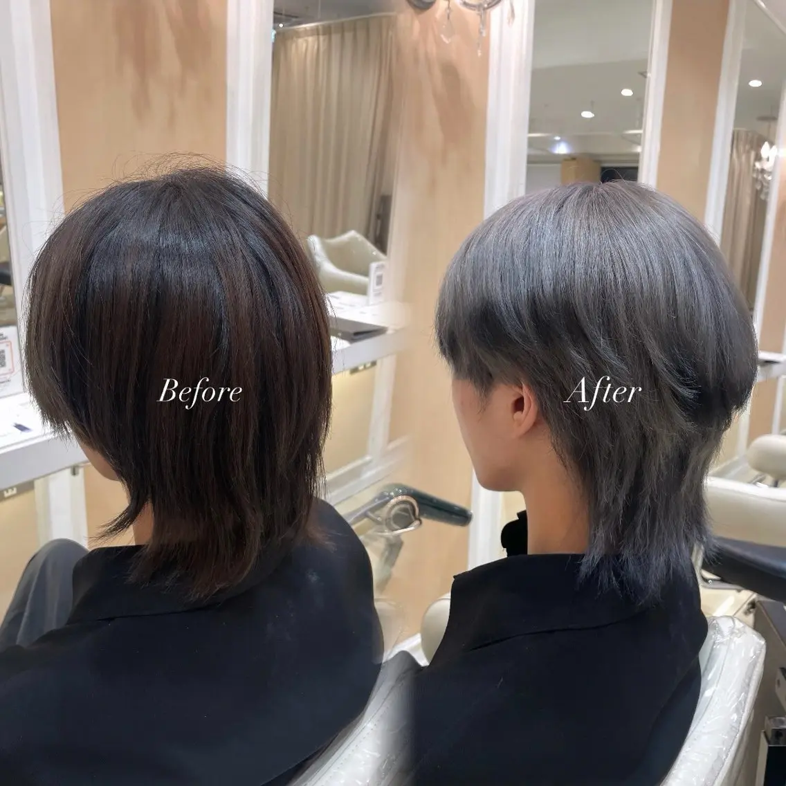 カラー メンズ メンズブリーチ ブリーチ カット ヘアカラー ☆Ash中目黒 浦野遥☆*。のヘアスタイル