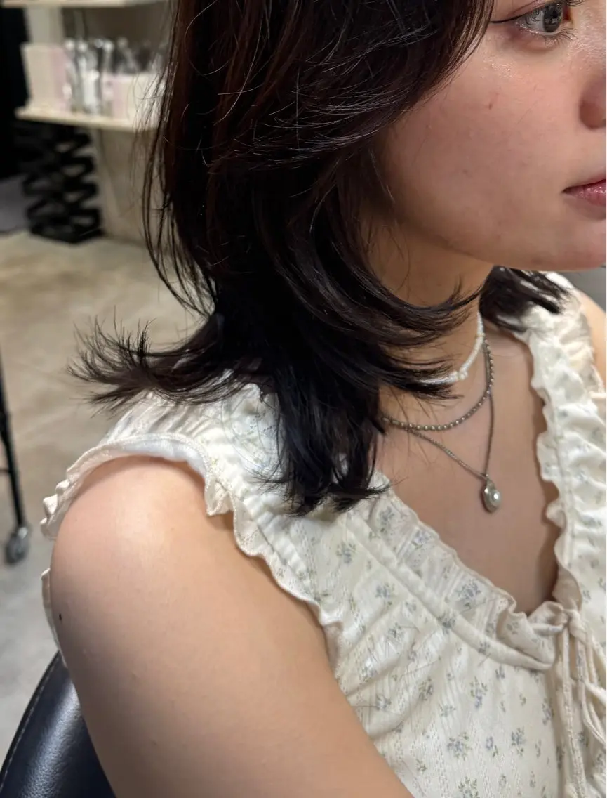 ミディアム レイヤーカット カット ヘッドスパ 似合う髪型が 分からない方へのヘアスタイル