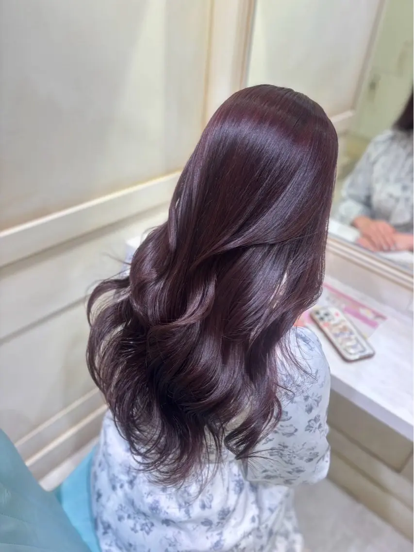 ロング カット ヘアカラー トリートメント 美髪矯正🫧艶髪特化 🫧関口太郎のヘアスタイル