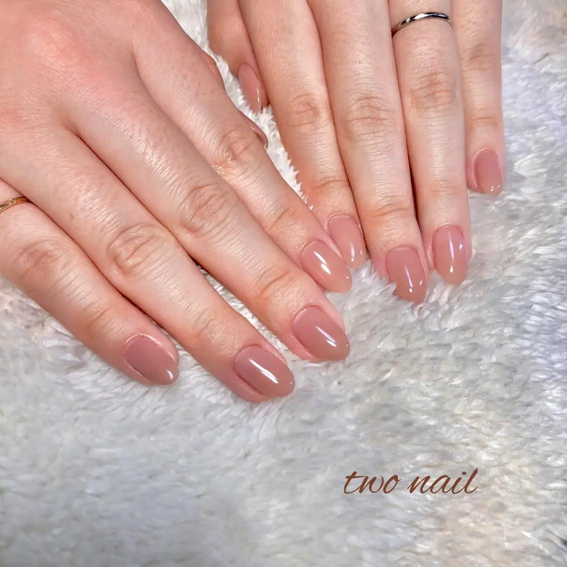 ネイル アートネイル ブラウン フットネイル ハート ニュアンスネイル ハンドネイル two nailのネイルデザイン