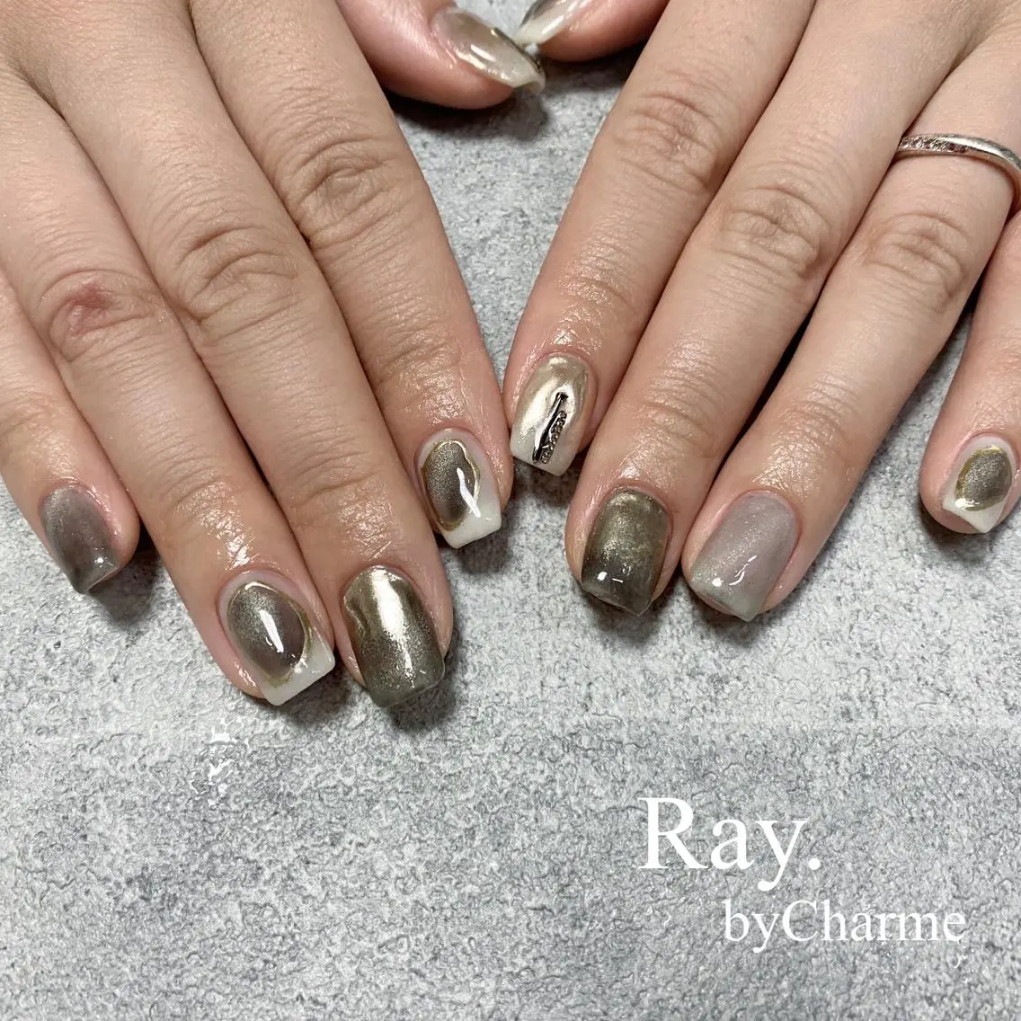 ネイル Ray. /綺麗目ニュアンスのネイルデザイン