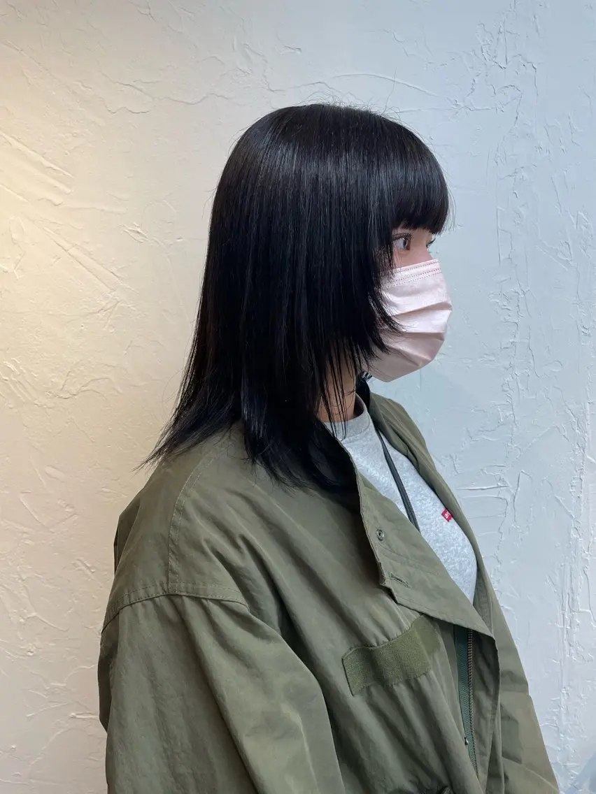 ミディアム 顔周りカット レイヤーカット マツパ phiphi. 【ピピ】のヘアスタイル