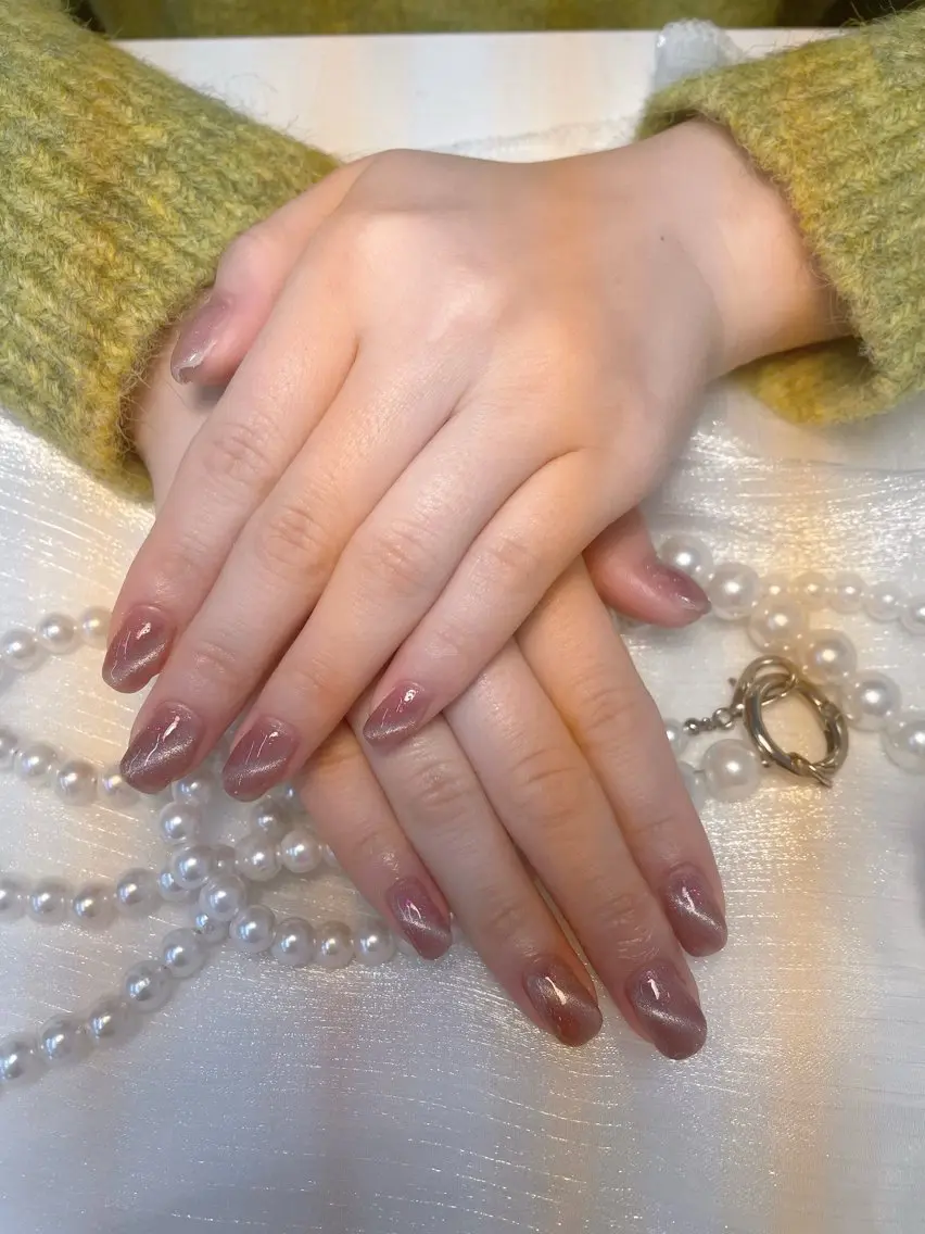 ネイル マグネットネイル 🩵Minmin nail salonのネイルデザイン
