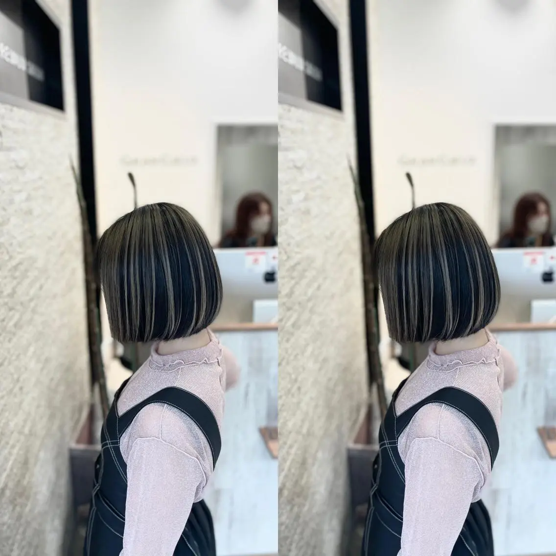 ショート カット ヘアカラー Y Uのヘアスタイル