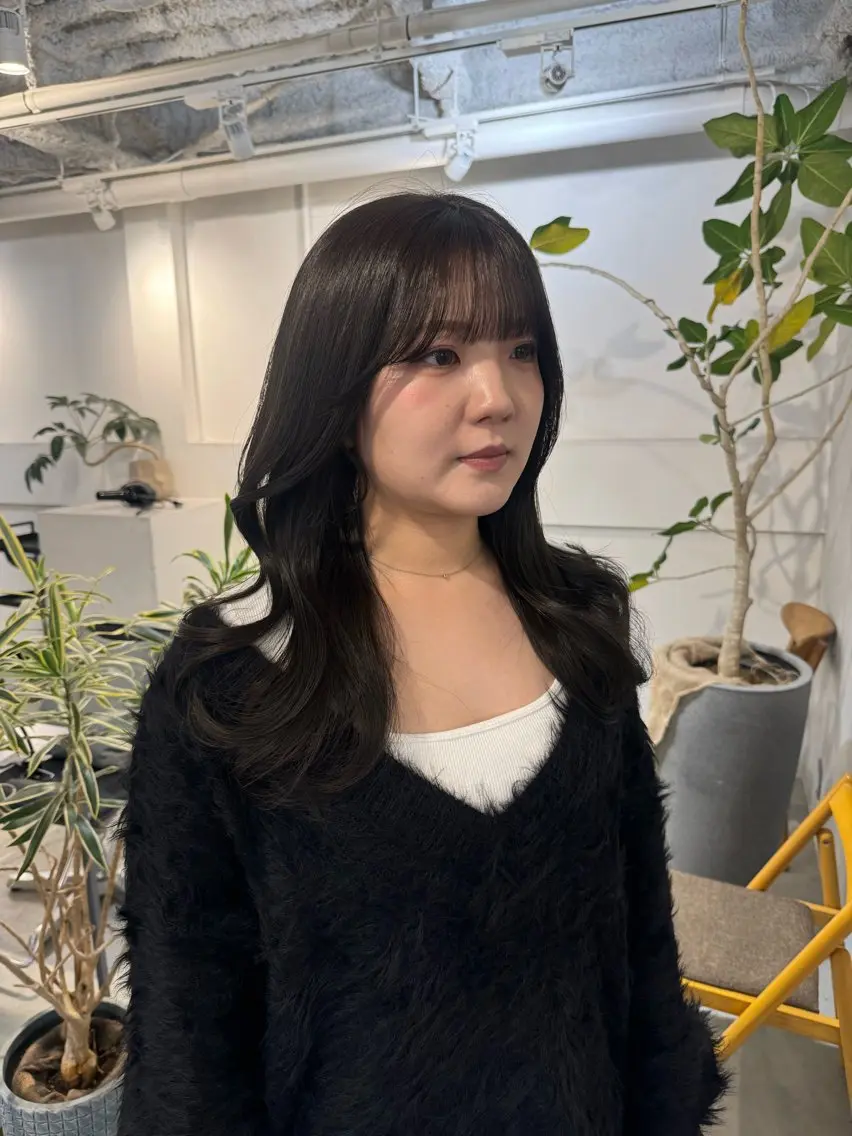 セミロング カット ヘアカラー トリートメント 新宿/顔周りカット +レイヤー=しずく♩のヘアスタイル