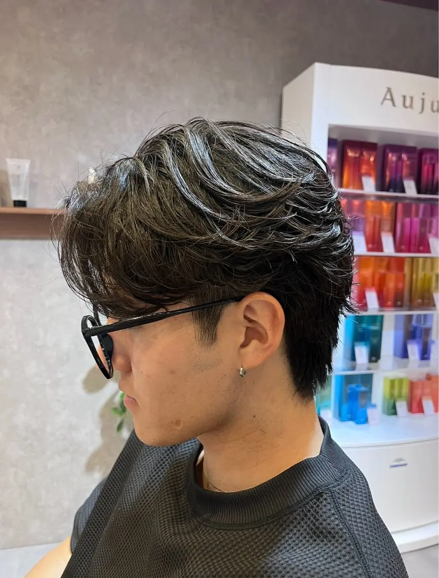 ショート パーマ メンズ カット パーマ fifth/シン🌿 透明感カラー/パーマのヘアスタイル
