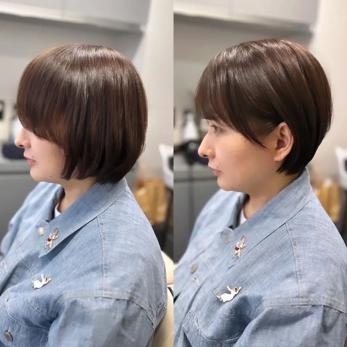 ショート カラー 丸みショート 顔周りカット ショートヘア 小顔カット カット トリートメント 小林 佳祐のヘアスタイル