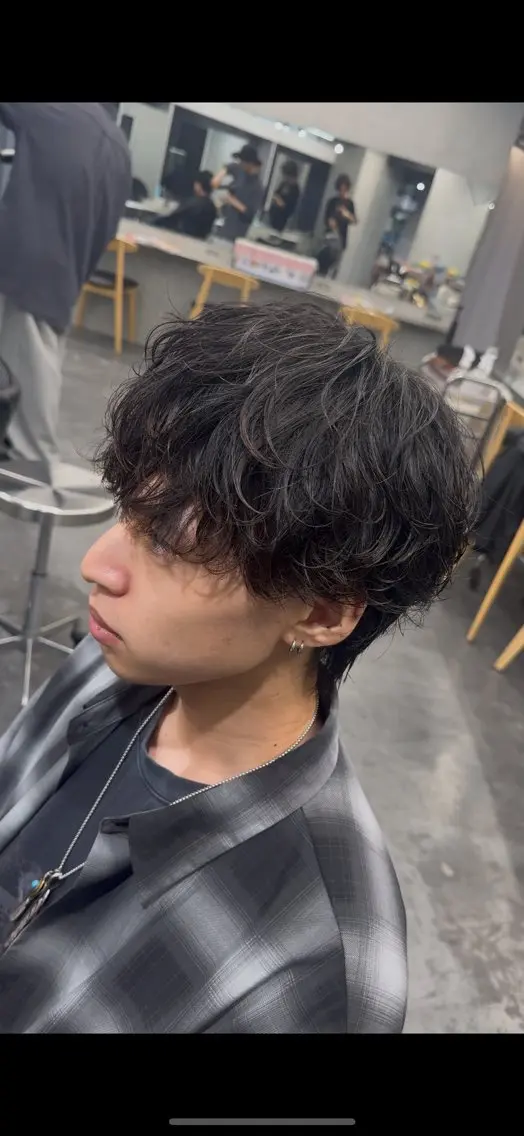 パーマ メンズ カット パーマ トリートメント fifth リュウセイのヘアスタイル