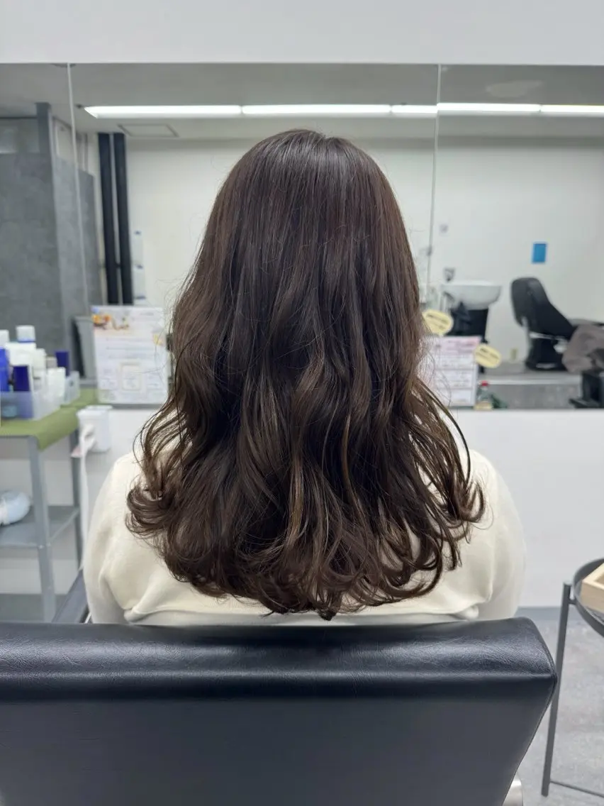 セミロング 髪質改善メニュー 長井 美佐子のヘアスタイル