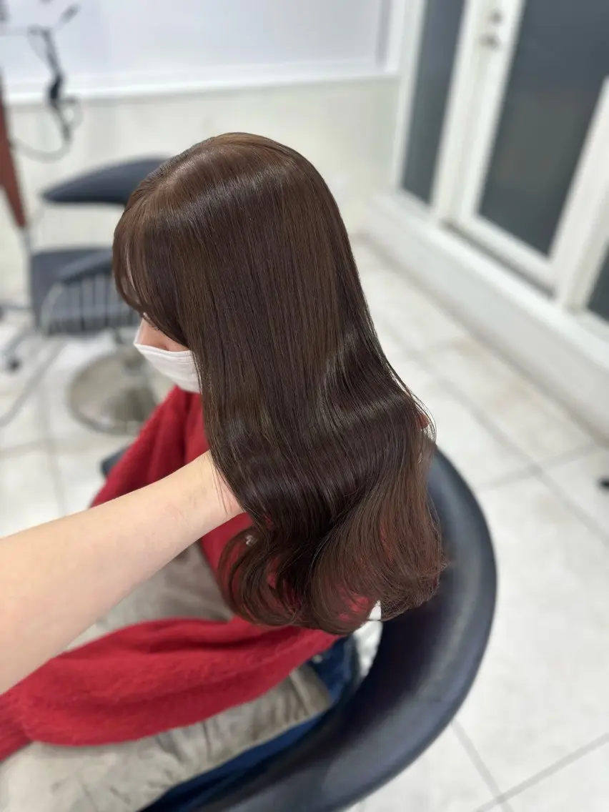 【U35限定】ブリーチなしダブルカラー🎀＋2 stepのトリートメント💖の写真