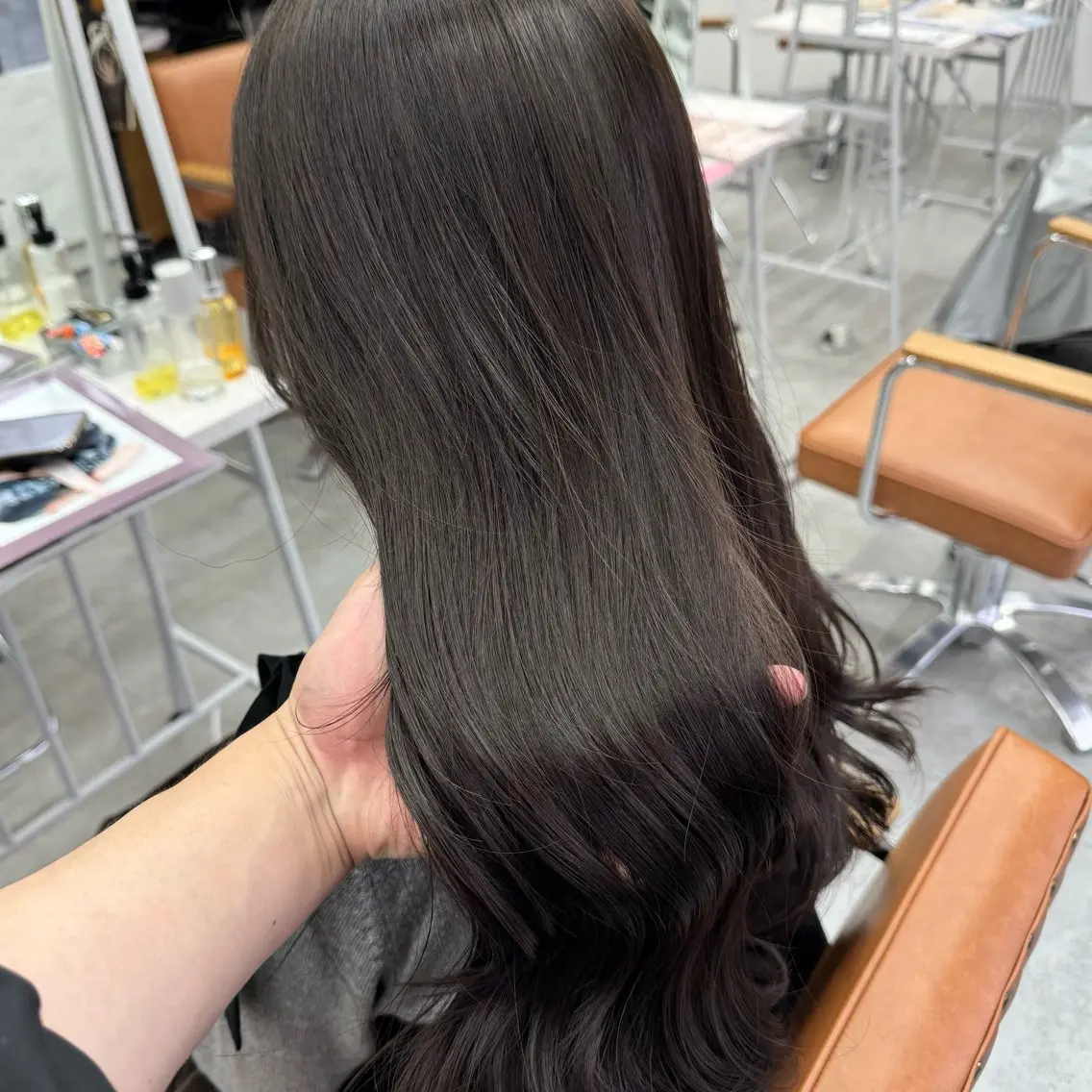ロング カラー ヘアアレンジ ヘアカラー ブリーチなしカラー /新百合ヶ丘/安形翔のヘアスタイル
