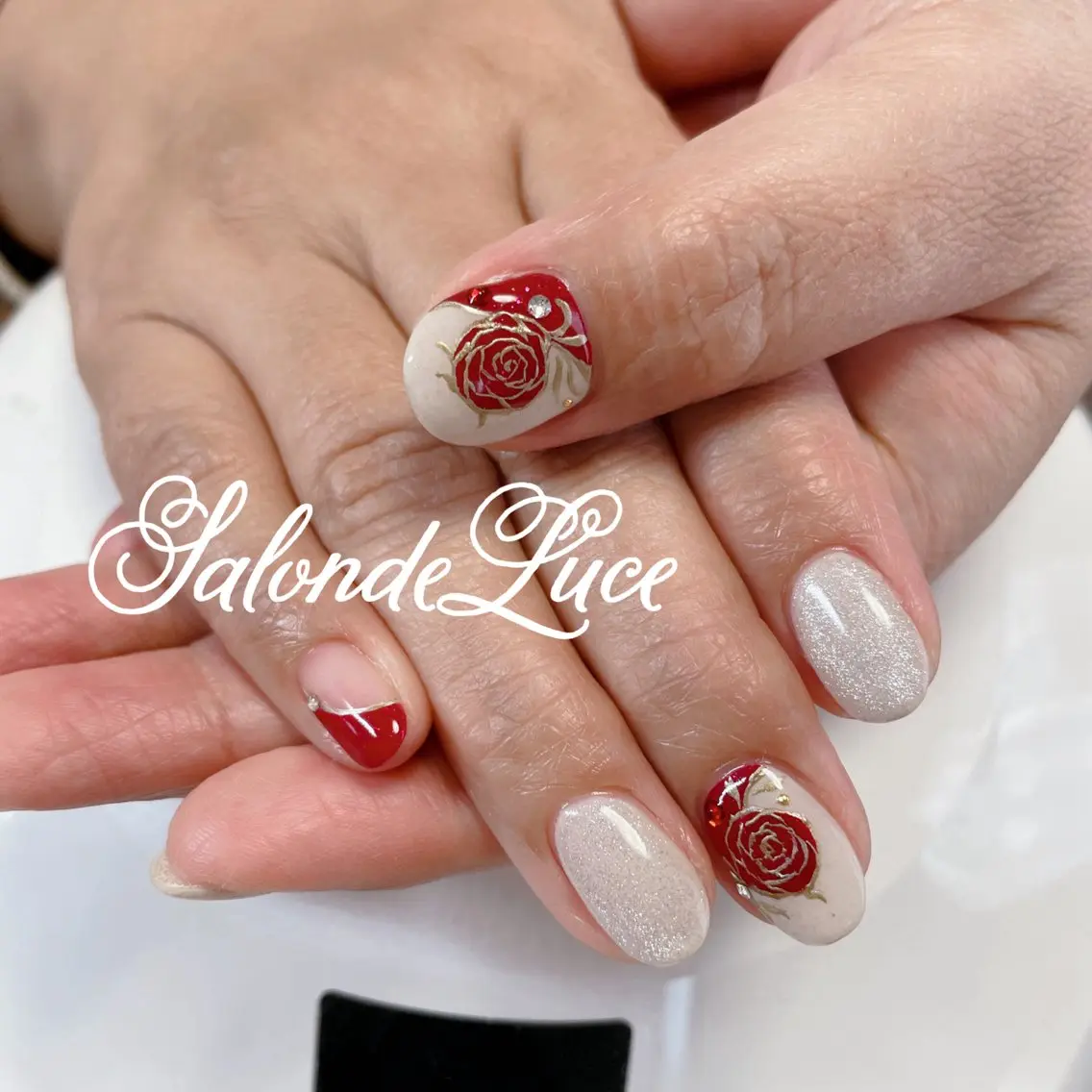 ネイル フラワーネイル Salon de Luceのネイルデザイン