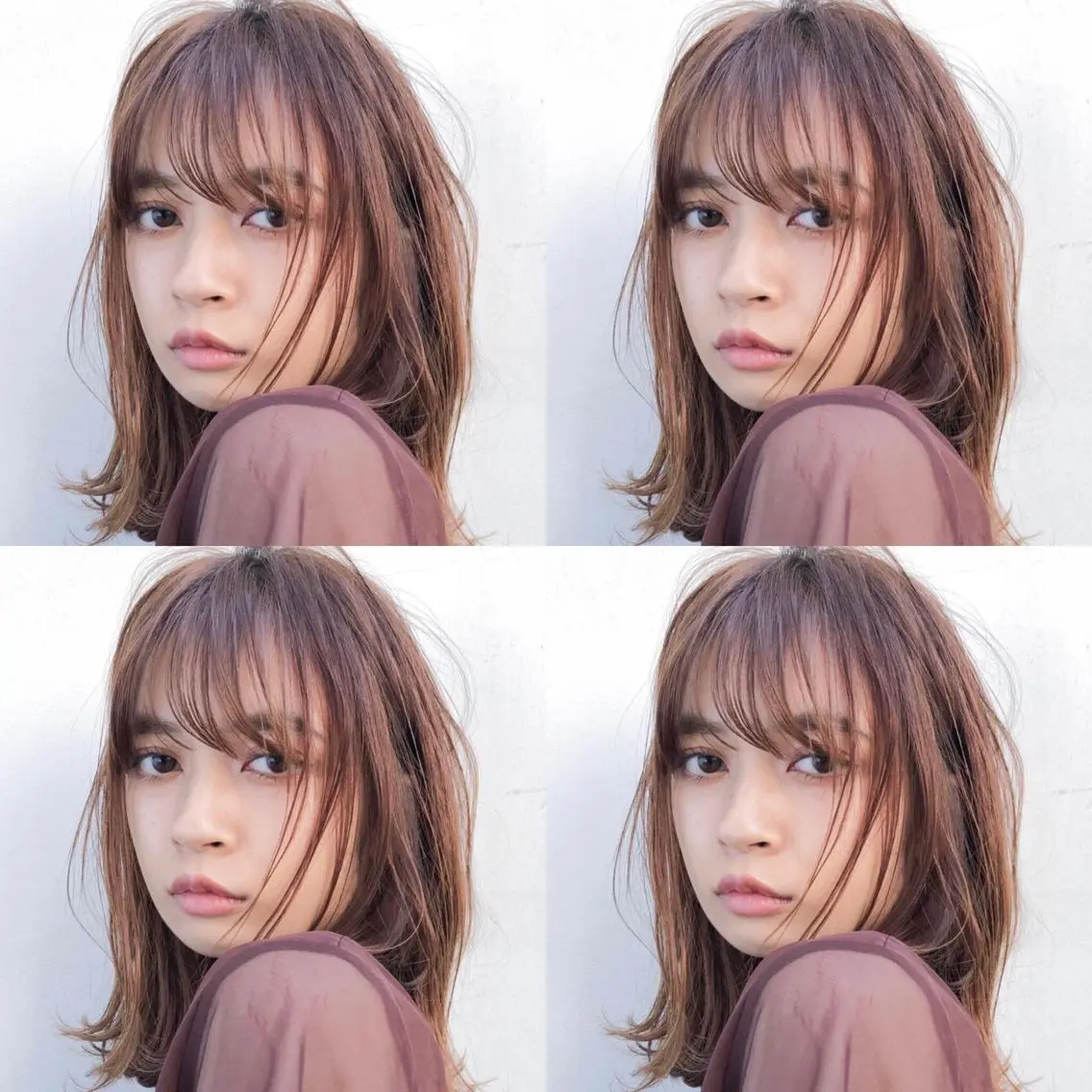 ミディアム カラー 髪質改善/縮毛矯正/ トリートメント/庭田のヘアスタイル