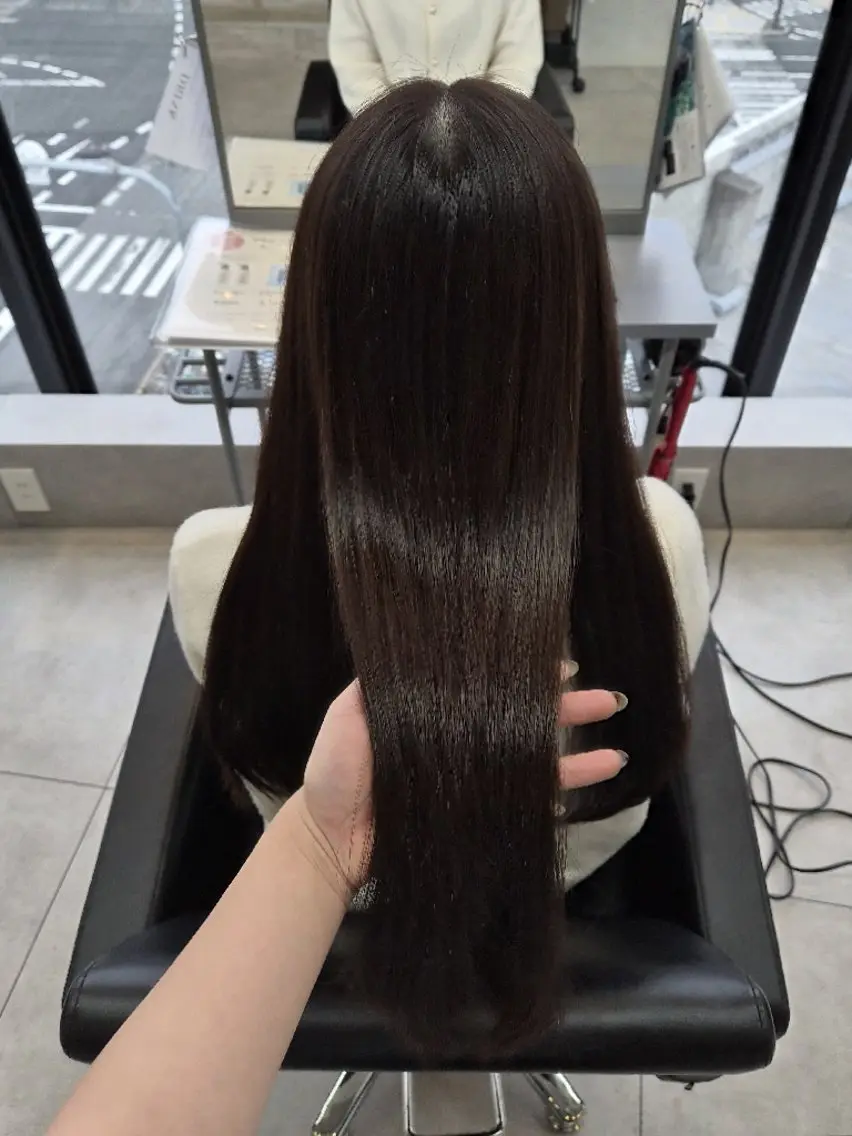 ロング 縮毛矯正 トリートメント ️🫧髪質改善/縮毛 矯正/寺西紗友望🫧のヘアスタイル