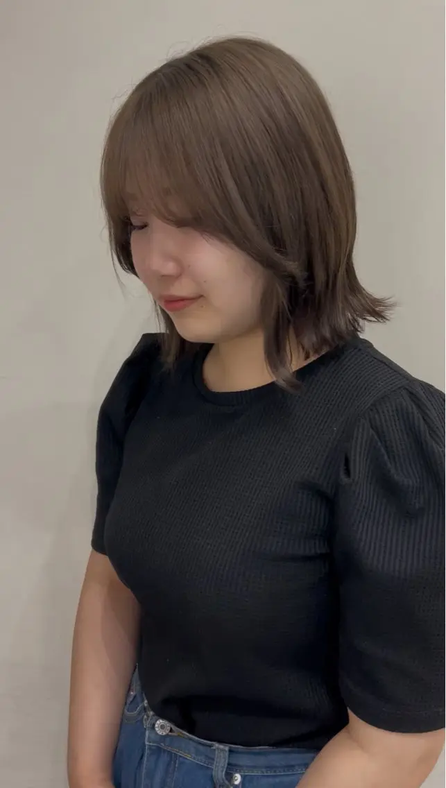 ミディアム カラー ayane🎀／ メンズカットのヘアスタイル