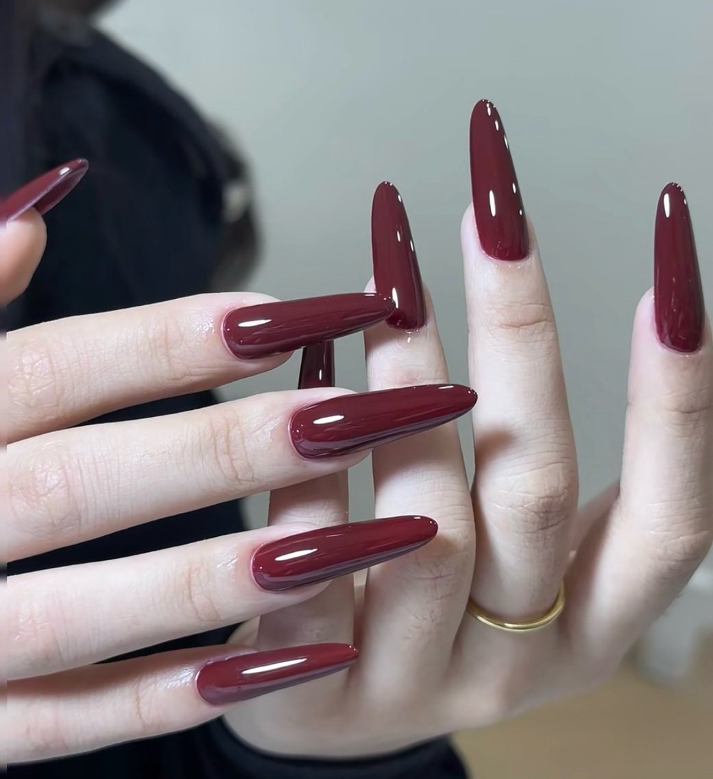 💅<チップ長さ出し>ワンカラー/ラメグラ♥の写真