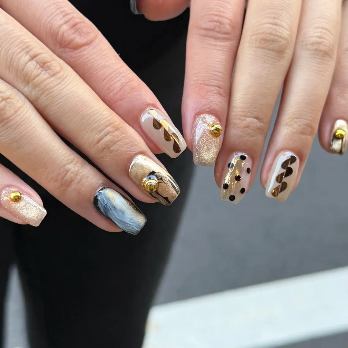 ネイル ハンドネイル ʀᴀɪ ɴᴜᴀɴᴄᴇのネイルデザイン