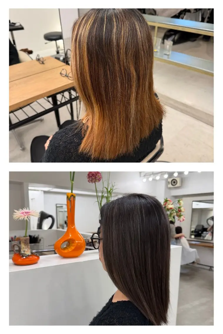 カラー ヘアカラー 艶髪カラー💫 SHIMAのヘアスタイル