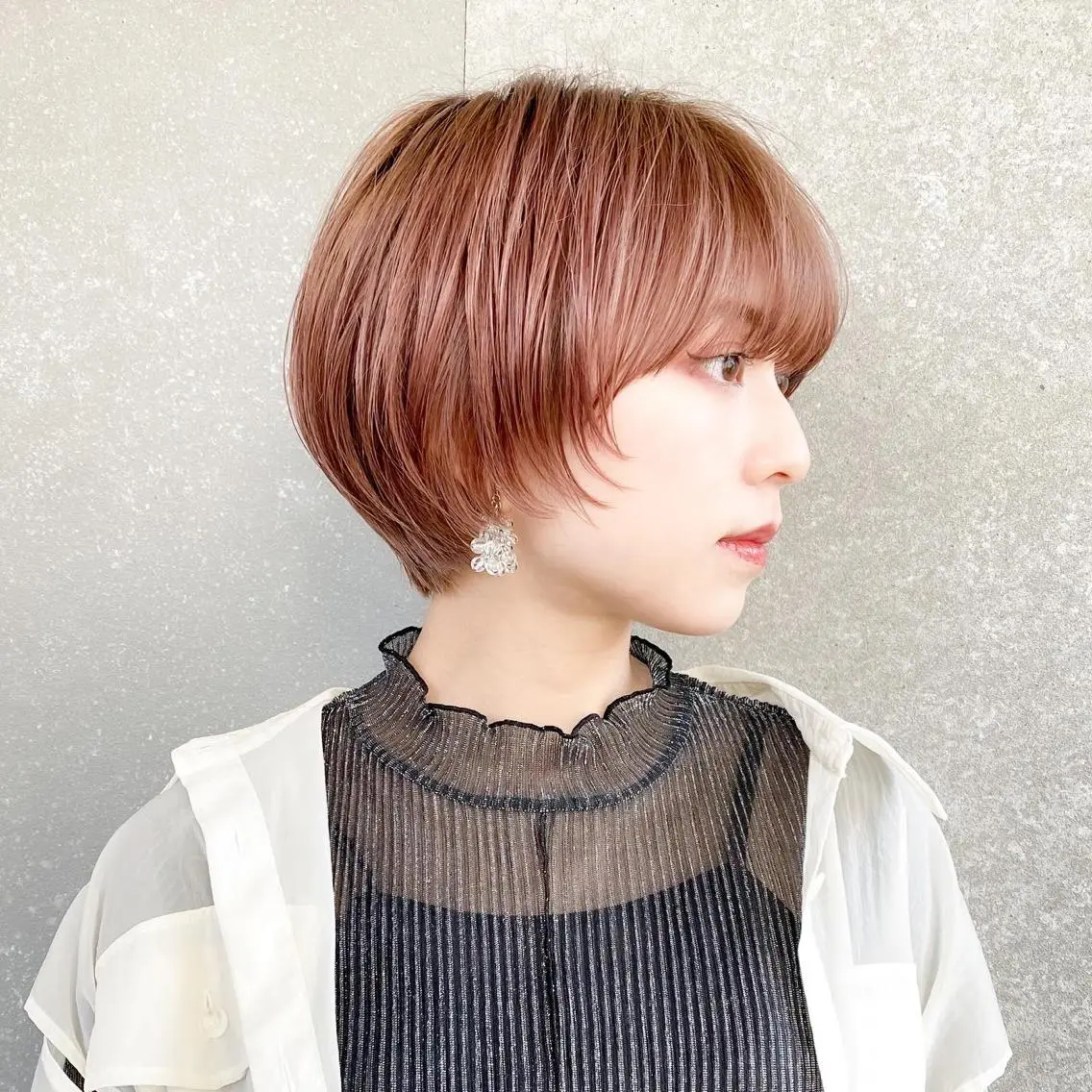 ショート カラー カット ヘアカラー トリートメント 似合わせ/小顔カット 🔷山方直也のヘアスタイル